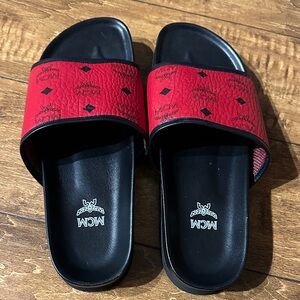 MCM Black and Red Logo Slides